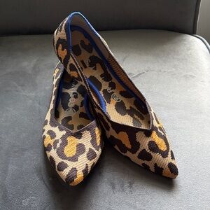 Rothy's The Point Flats in Big Cat Leopard Print